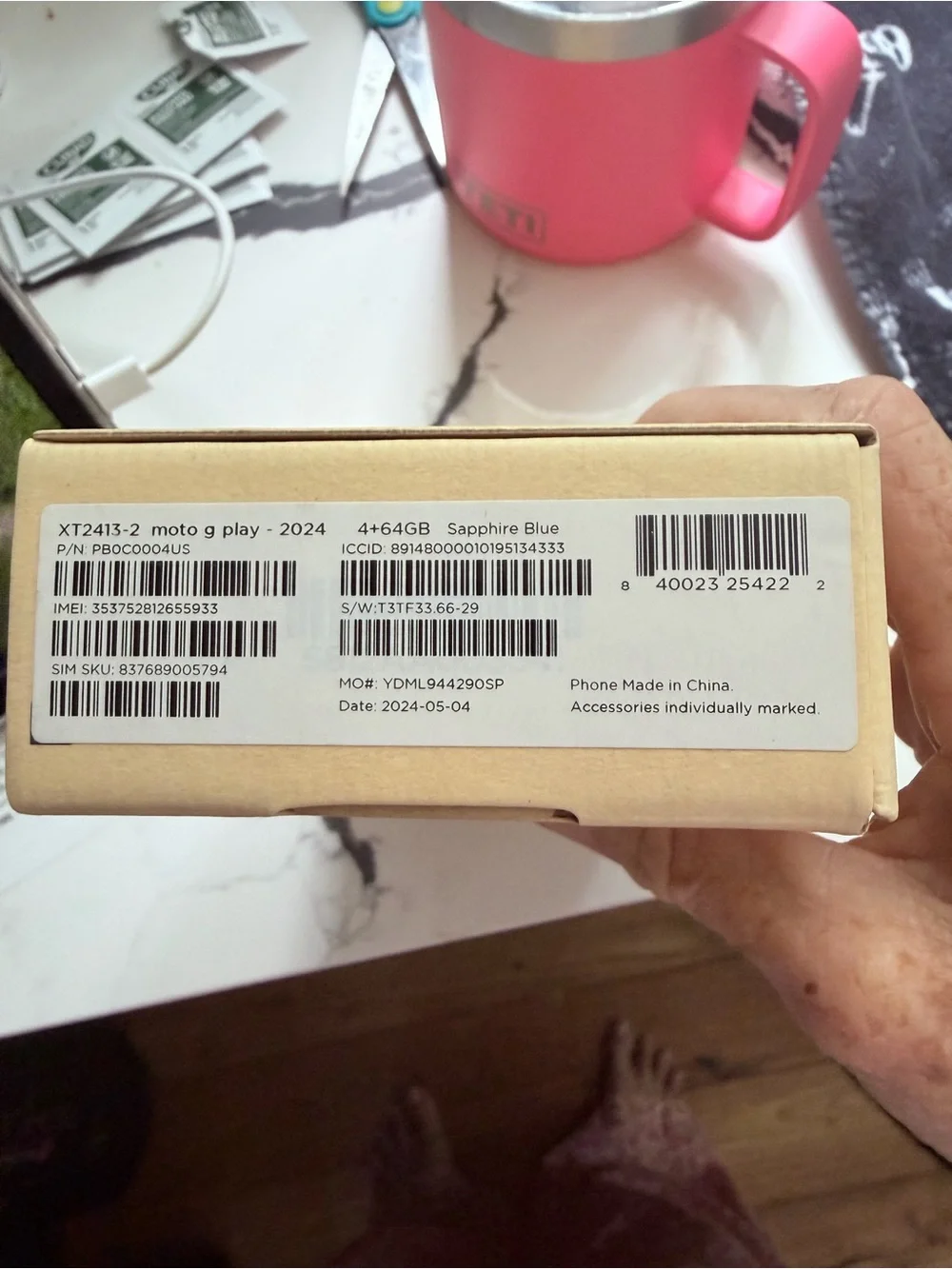 Motorola moto g Play Beige Box